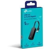 TP-Link UE306 netværkskort Ethernet 1000 Mbit/s Ledningsført, USB, Ethernet, 1000 Mbit/s, Sort