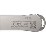 Team Group C222 64 GB, USB-stik Sølv