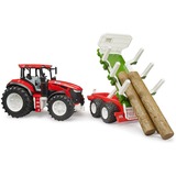 bruder ROADMAX traktor med tømmeranhænger og 3 træstammer, Spil køretøj 