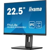 iiyama ProLite XUB2395WSU-B5 computerskærm 57,1 cm (22.5") 1920 x 1200 pixel WUXGA LED Sort, LED-skærm Sort (mat), 57,1 cm (22.5"), 1920 x 1200 pixel, WUXGA, LED, 4 ms, Sort