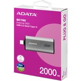 ADATA SC750-2000G-CCBK, Solid state-drev Titanium