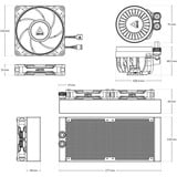ARCTIC Liquid Freezer III Pro 240 Processor Alt-i-en væskekøler 12 cm Sort 1 stk, Vandkøling Alt-i-en væskekøler, 12 cm, 131 m³/t, Sort