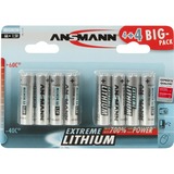 Ansmann 4+4 Lithium AA Engangsbatteri Sølv, Engangsbatteri, AA, Lithium, 1,5 V, 8 stk, Sølv