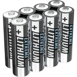 Ansmann 4+4 Lithium AA Engangsbatteri Sølv, Engangsbatteri, AA, Lithium, 1,5 V, 8 stk, Sølv