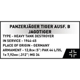 COBI Panzerjäger TIGER Ausf. B Jagdtiger, Bygge legetøj 