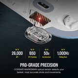 Corsair CH-931D011-EU, Gaming mus Hvid