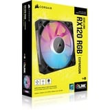 Corsair Corsair iCUE RX120 RGB Single, Sag fan Sort