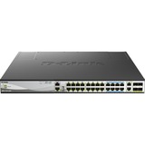 D-Link DMS-3130-30PS netværksswitch Administreret L3 2.5G Ethernet (100/1000/2500) Strøm over Ethernet (PoE) 1U Sort Administreret, L3, 2.5G Ethernet (100/1000/2500), Strøm over Ethernet (PoE), Stativ-montering, 1U