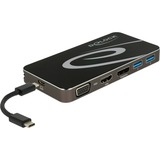 DeLOCK 87773 dockingstation Ledningsført USB 3.2 Gen 1 (3.1 Gen 1) Type-C Sort, Docking station Sort, Ledningsført, USB 3.2 Gen 1 (3.1 Gen 1) Type-C, 4,5 W, Sort, 3840 x 2160 pixel, Kina
