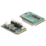 DeLOCK Mini PCIe I/O PCIe fuld størrelse 1 x Parallel, 2 x Seriel, Interface card 