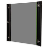 Digitus Glasfrontdør til 19" 12U vægboks Unique-serie, Frontpanel Sort