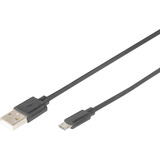 Digitus USB 2.0 tilslutningskabel USB-A (stik) > Micro-USB (stik) Sort