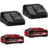 EINHELL Power X-Change batteri-plæneklipper RASARRO 36/34, 36 Volt (2x18V) Rød/Sort