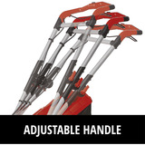 EINHELL Power X-Change batteri-plæneklipper RASARRO 36/34, 36 Volt (2x18V) Rød/Sort