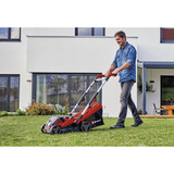 EINHELL Power X-Change batteri-plæneklipper RASARRO 36/34, 36 Volt (2x18V) Rød/Sort