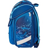 Herlitz Skoletasker mørkeblå/Neon-blå
