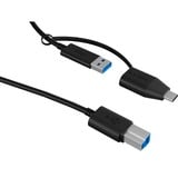 ICY BOX IB-1124L-C3 USB 3.2 Gen 1 (3.1 Gen 1) Type-B Sort, Docking station Sort, HDD, SSD, SATA, Serial ATA II, Serial ATA III, 2.5,3.5", USB 3.2 Gen 1 (3.1 Gen 1) Type-B, Sort, Plast