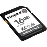 Kingston Industrial 16 GB SDHC, Hukommelseskort Sort