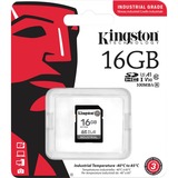 Kingston Industrial 16 GB SDHC, Hukommelseskort Sort