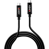 Lindy 43348 USB-kabel 3 m USB 3.2 Gen 2 (3.1 Gen 2) USB C Sort Sort, 3 m, USB C, USB C, USB 3.2 Gen 2 (3.1 Gen 2), 10000 Mbit/s, Sort