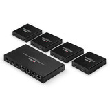 Lindy 4-port HDMI 4K60 splitter extender, HDMI splitter Sort