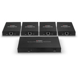 Lindy 4-port HDMI 4K60 splitter extender, HDMI splitter Sort