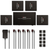 Lindy 4-port HDMI 4K60 splitter extender, HDMI splitter Sort