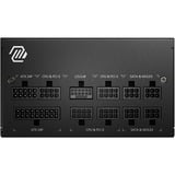 MSI PC strømforsyning Sort
