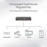 Netgear MS305 Ikke administreret 2.5G Ethernet (100/1000/2500) Sort, Switch Ikke administreret, 2.5G Ethernet (100/1000/2500), Fuld duplex, Kan monteres på væggen