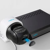 Reolink P850 PoE Cam Kugle (form) IP-sikkerhedskamera Indendørs & udendørs 3840 x 2160 pixel Loft, Overvågningskamera Hvid/Sort, IP-sikkerhedskamera, Indendørs & udendørs, Ledningsført, Google Assistant, Loft, Kugle (form)