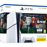 Sony Sony PS5 Slim 1 TB   + EA FC26 bundel, Spillekonsol Hvid/Sort