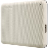 Toshiba Canvio Advance ekstern harddisk 2000 GB Hvid Beige, 2000 GB, 2.5", 2.0/3.2 Gen 1 (3.1 Gen 1), Hvid