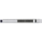 Ubiquiti UniFi 24-Port PoE Administreret L2/L3 Gigabit Ethernet (10/100/1000) Strøm over Ethernet (PoE) 1U Sølv, Switch Administreret, L2/L3, Gigabit Ethernet (10/100/1000), Strøm over Ethernet (PoE), Stativ-montering, 1U