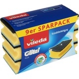 Vileda Glitzi plus gryderenser, med antibac, Svamp Gul