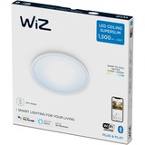 WiZ Superslim loftslampe, 16 W, LED lys Hvid, 16 W, Intelligent loftslys, Hvid, Wi-Fi/Bluetooth, LED, Ikke-udskiftelig pære(r), 2700 K