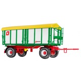 Wiking Kröger To-akslet tre-sidet tipvogn HKD 302, Model køretøj Hvid