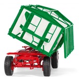 Wiking Kröger To-akslet tre-sidet tipvogn HKD 302, Model køretøj Hvid