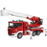 bruder Scania R-series brandbil 03590 med vandpumpe , Model køretøj med lyd og lys