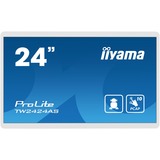 iiyama TW2424AS-W1 computerskærm 60,5 cm (23.8") 1920 x 1080 pixel 4K Ultra HD Berøringsskærm Sort, Offentlig visning Hvid, 60,5 cm (23.8"), 1920 x 1080 pixel, 4K Ultra HD, 14 ms, Sort