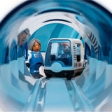 BRIO World - Space Deluxe Train Set, Spil køretøj 