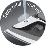 Braun TexStyle 7 Pro SI7149WB Tør & dampstrygejern EloxalPlus soleplate 2900 W Sort, Hvid Hvid/Sort, Tør & dampstrygejern, EloxalPlus soleplate, 2,5 m, 220 g/min, Sort, Hvid, 50 g/min