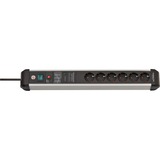 Brennenstuhl Premium-Protect-Line 1391010601, Strømskinne Sort/aluminium
