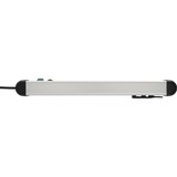 Brennenstuhl Premium-Protect-Line 1391010601, Strømskinne Sort/aluminium