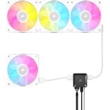 Corsair Corsair iCUE RX120 RGB Triple Kit wh, Sag fan Hvid