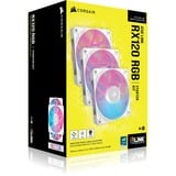 Corsair Corsair iCUE RX120 RGB Triple Kit wh, Sag fan Hvid