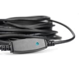 Digitus Aktivt USB 3.2 Gen 1 forlængerledning, 20 meter Sort