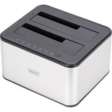 Digitus DA-71540-2, Docking station Sølv/Sort