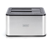 Digitus DA-71540-2, Docking station Sølv/Sort