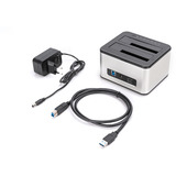 Digitus DA-71540-2, Docking station Sølv/Sort
