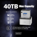 Digitus DA-71540-2, Docking station Sølv/Sort